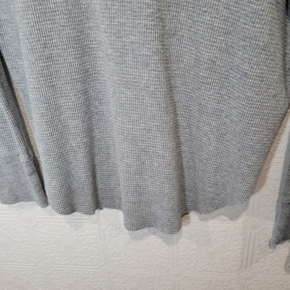 TNA Waffle knit cowl neck oversized thermal long leeve - Picture 4 of 6